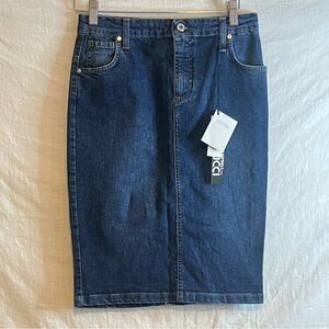 Naomi Campbell for Fiorucci. Size 42 Denim pencil skirt midi NWT's